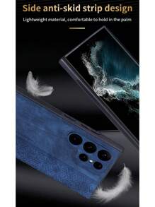 Funda de teléfono compatible con iPhone, de estilo empresarial sencillo y de moda, con textura de piel sintética, compatible con iPhone, , Apple, Redmi, Oppo, Vivo, versión internacional, no la versión nacional - Marrón - Ver 8