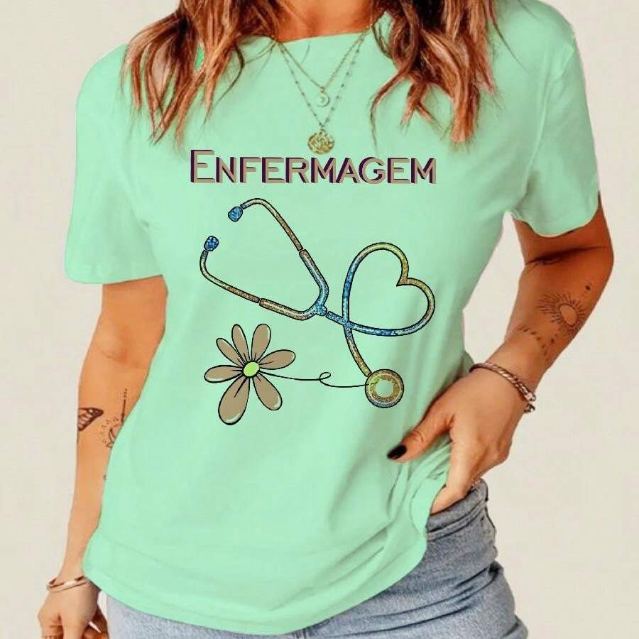 Women T-Shirts - 薄荷綠 - 查看 1