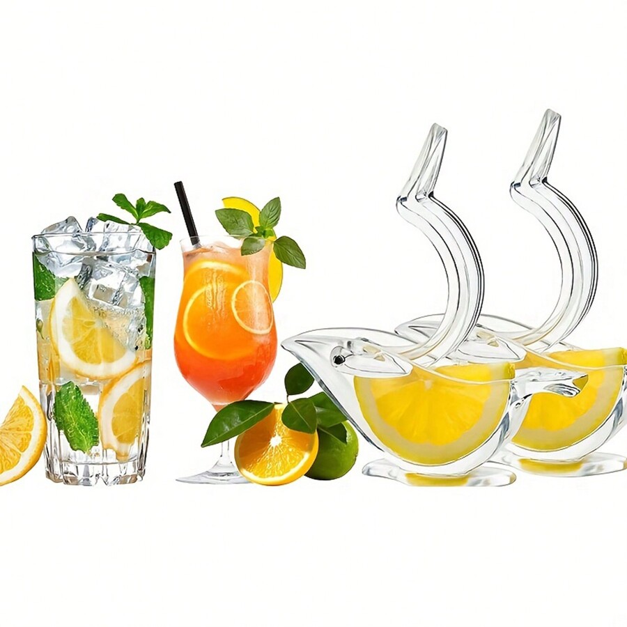 Acrylic Cute Bird Lemon Squeezer, Manual Fruit Juice Extractor