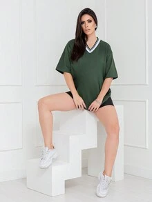 Women T-Shirts - 軍綠色 - 查看 4