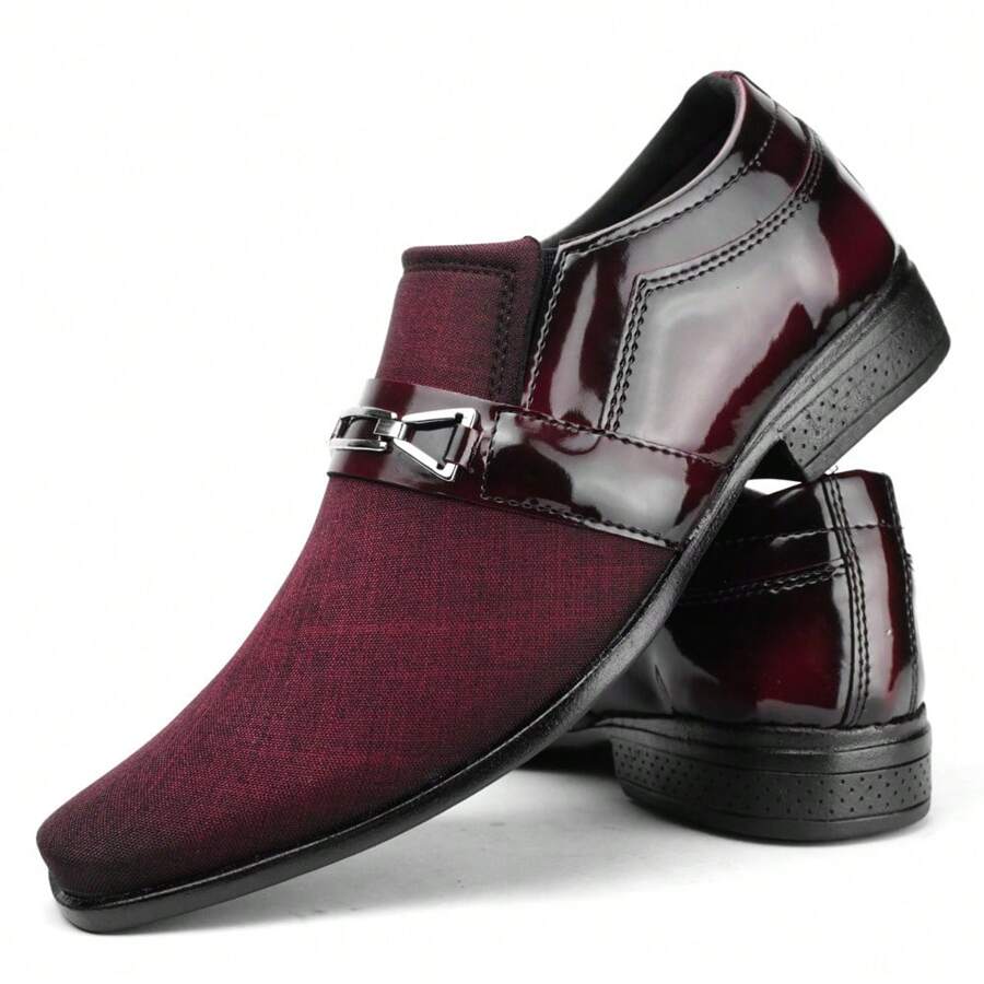 Dress Shoes - Màu Đỏ Sâu - Xem 1
