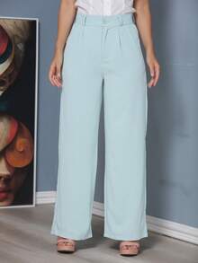 Women Pants - 藍色 - 查看 6