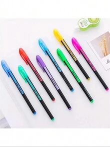 1套/48支多色鮮明螢光筆,適用於日常繪圖、塗鴉、上色和標註 - 彩色 - 查看 7