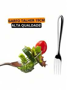 Jogo Talheres 36 peças Aço Inox 12 Facas 12 Garfos e 12 Colheres de Mesa - Cinza - Visão 4