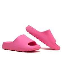 New Flip Flops Slippers Fashion Sandals EVA With Thick Platform 4 Cm XL Non-Slip Sole For Women And Men Soft Flip Flops Quick Dry - Hot Pink - View 1