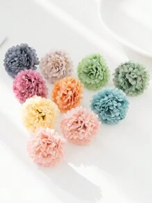 10支/50支混色迷你仿真雏菊、丝绸康乃馨，秋季装饰，花瓶填充物，适用于家居新年装饰、户外花园婚礼花束、客厅DIY糖果盒花环、人造植物及其他家居用品、情人节、生日礼物、毕业礼物、秋季装饰 - 康乃馨混色 - 查看 3