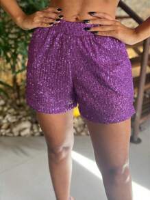 Women Shorts - Rose Red - View 2