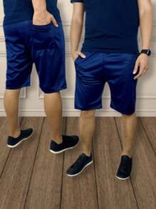 Men Shorts - 藏蓝色 - 查看 3