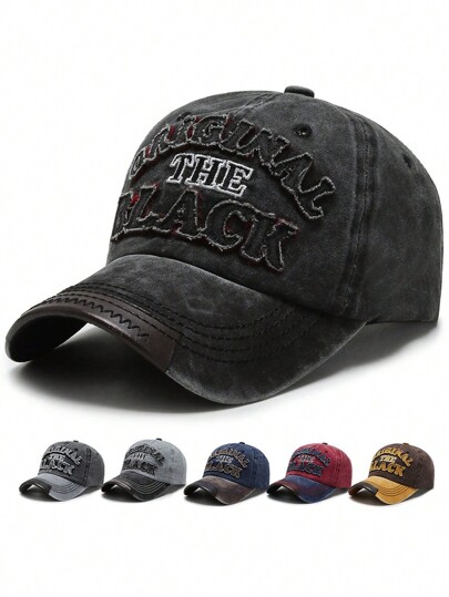 1pc Unisex Baseball Cap Washed Hat, Outdoor Sun Protection Visor Hat For Women And Men Street