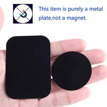 5pcs Electroplated Black Iron Sheet Phone Holder Accessory With 40mm Diameter And Adhesive Backing