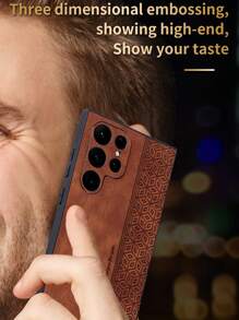 Iphone 16 简约时尚商务风格皮革纹理手机壳适用于三星、苹果、Redmi、Oppo、Vivo 手机 - 綠色 - 查看 5