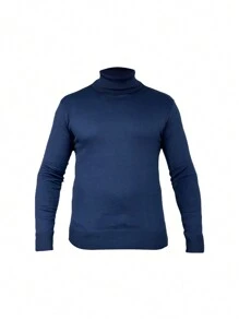 Men Sweaters - Navy Blue - View 2