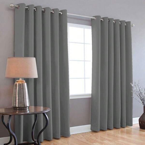 Cortinas Blackout 275cm Ancho X 215cm De Largo En 2 Paneles, 100% Microfibra Poliéster