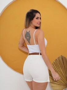 Women Shorts - trắng - Xem 6