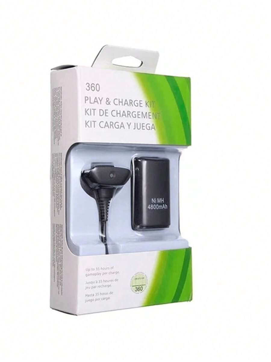 Kit de Batería y Cargador, Recargable Para Control, Carga Y Juega - Negro - Ver 1