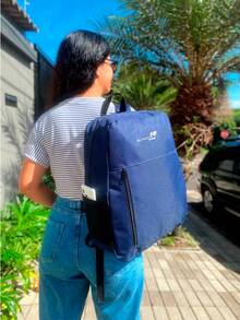 Women Functional Backpacks - 藏蓝色 - 查看 2