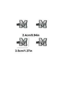6入組英文字母髮夾,適合日常裝扮和佩戴 - 彩色 - 查看 2