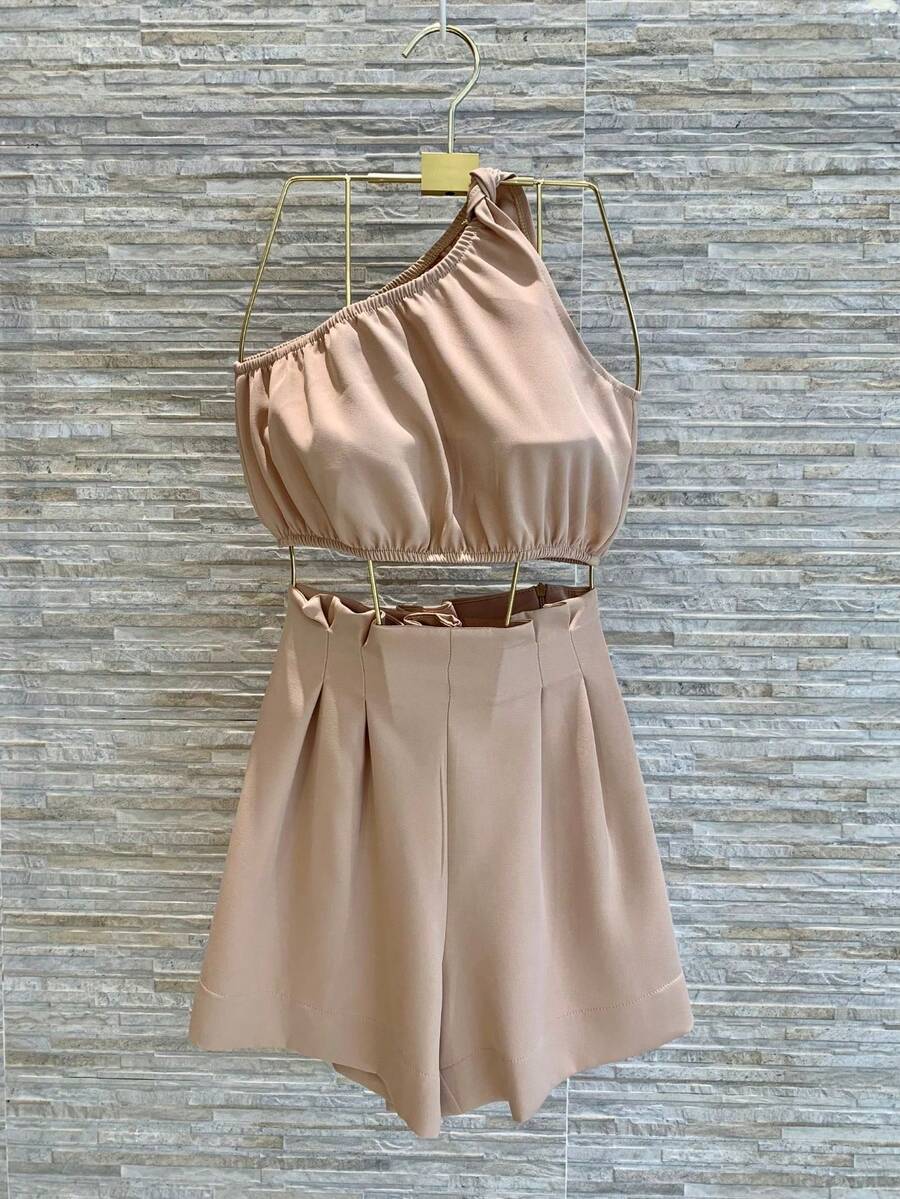 Women Two-Piece Outfits - 米色 - 查看 1