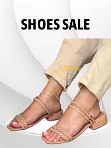 Women Flat Sandals - 紫丁香色 - 查看 4