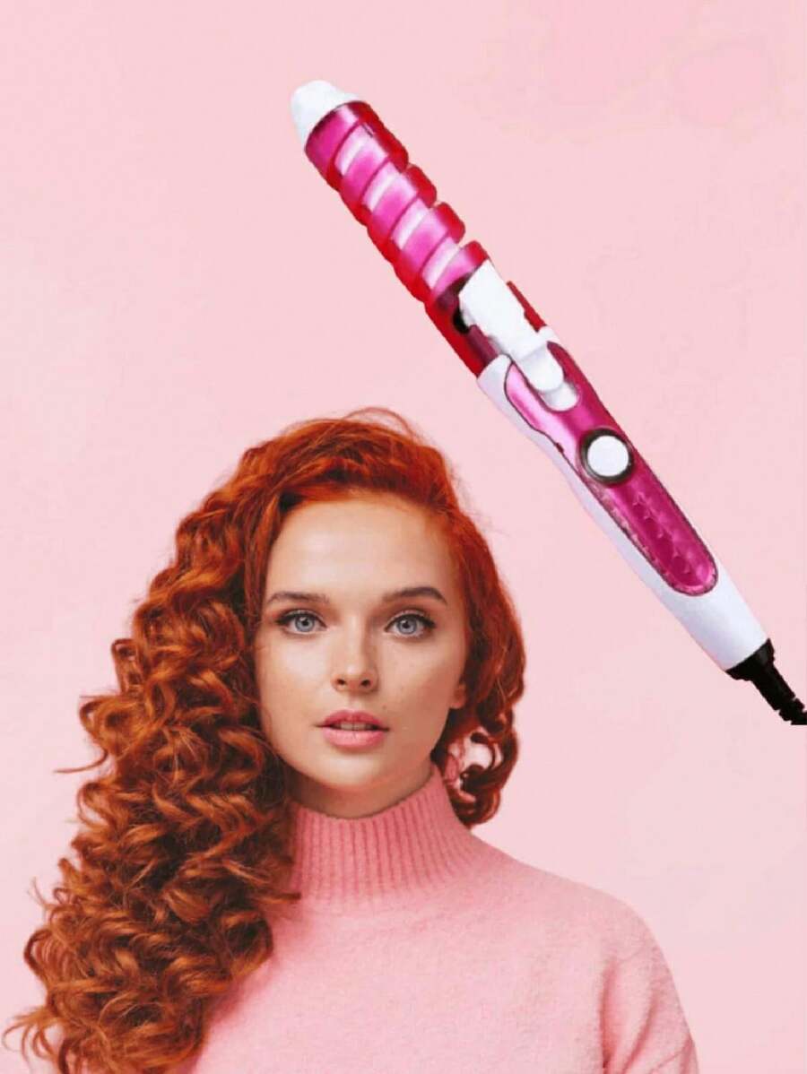 Rizador de pelo portátil profesional, rizador de pelo de cerámica, rizador de pelo ,PUNTA DE ESPIRA