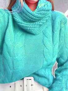 Women Sweaters - 薄荷綠 - 查看 1