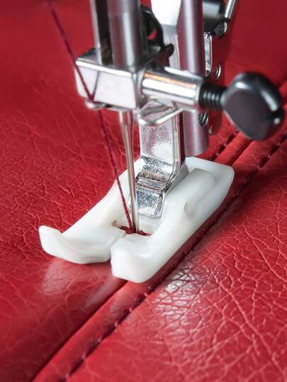1 Pc, Home Multifunctional Sewing Machine With Leather Sliding Material Presser Foot Plastic Steel Non-Stick Presser Foot, Household Sewing Machine Sewing Accessories, Sewing Machine Accessories, DIY Sewing Accessories