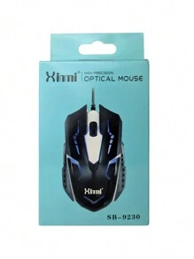 Comercializadora BC Mouse Optico de Alta Precision Retroiluminado Alambrico - Negro - Ver 7
