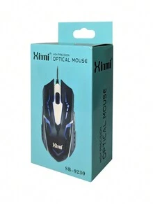 Comercializadora BC Mouse Optico de Alta Precision Retroiluminado Alambrico - Negro - Ver 4