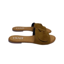 Women Flat Sandals - 焦糖 - 查看 4