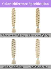 Tóc nối bện sẵn 40 inch, đóng gói đơn, sợi tổng hợp chịu nhiệt độ thấp, tóc bện móc nhiều màu sắc chuyên nghiệp bằng sợi tổng hợp, phù hợp cho phụ nữ và trẻ em sử dụng hàng ngày, lễ hội và cosplay, chất liệu mềm mại như lông dê, có thể tạo kiểu bằng nhiệt, 165g/gói, tóc nối bện, thích hợp cho Halloween, Năm mới, lễ hội hóa trang, lễ hội âm nhạc và quà Giáng sinh. - Màu be - Xem 11