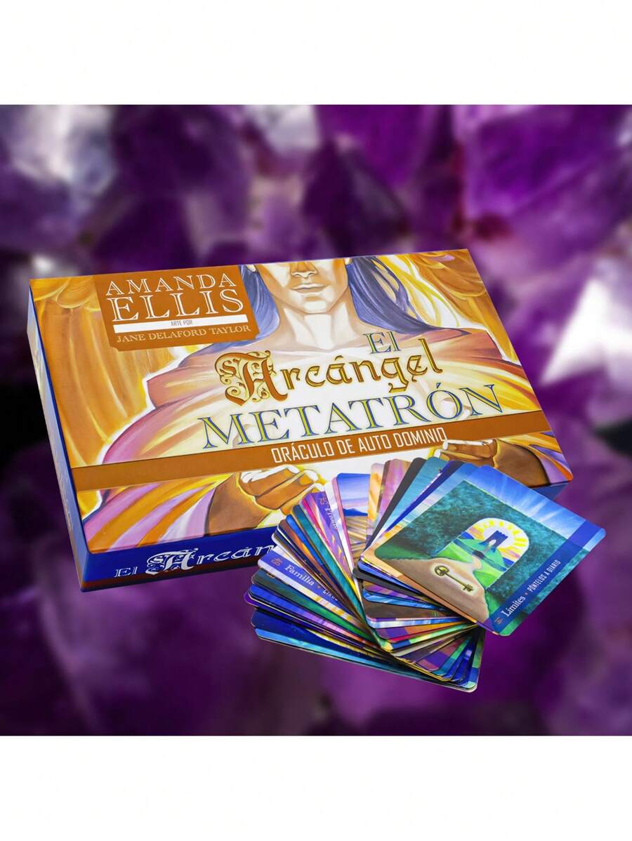 Oráculo del Arcángel Metatrón – 55 Cartas de Auto Dominio y Libro Guía Impreso