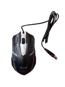 Comercializadora BC 5 Piezas Mouse Optico de Alta Precision Retroiluminado Alambrico - Negro - Ver 5