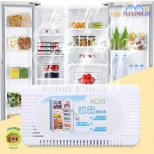 Desodorante para refrigerador, purificador de aire para el hogar, caja de carbón activado de bambú, eliminador de olores a prueba de moho,W-BB-156 - Blanco - Ver 2