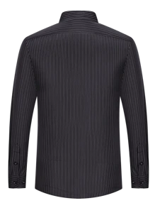 Men Shirts - 黑與白 - 查看 3