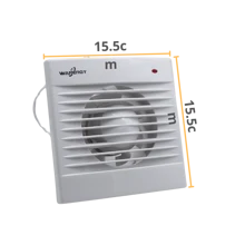 Extractor De Aire Empotrable Para Baño 15w Color Blanco - Blanco - Ver 3