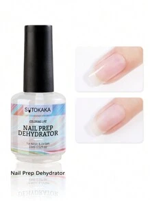 2瓶15毫升指甲预处理脱水剂和底胶，无酸天然指甲粘合剂，免洗干燥，优异粘合力，底胶、底油和封层二合一；2瓶7毫升凝胶指甲油 - 無色 - 查看 2