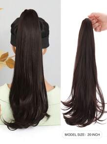 女性專用合成材料爪夾馬尾髮束延伸,略微竪起的馬尾髮型髮片