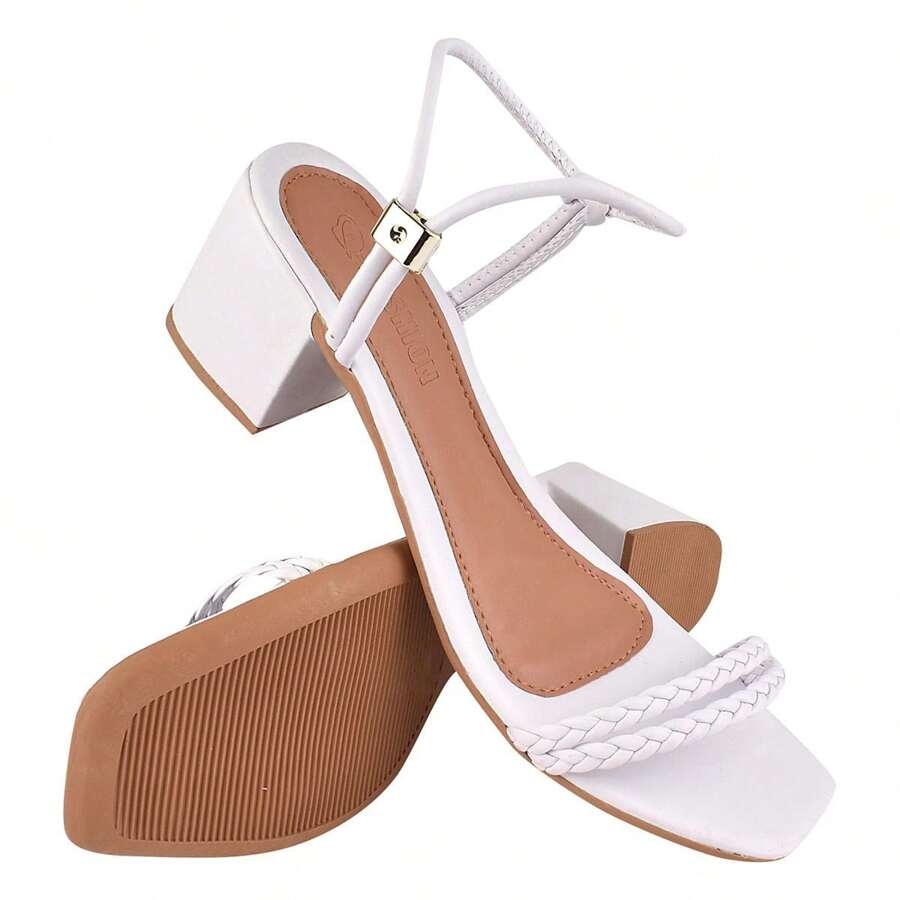 Women Heeled Sandals - 白色 - 查看 1