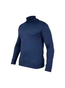 Men Sweaters - Navy Blue - View 1