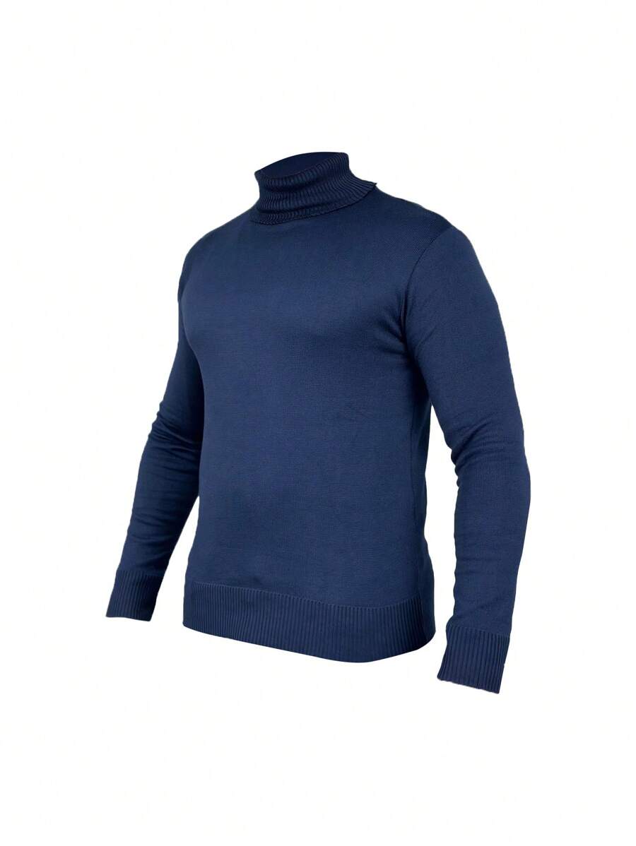 Men Sweaters - Navy Blue - View 1