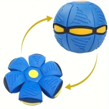 Bouncing Ball, Elastic Stilts Toy, Flying Disc Transforming Ball, Inflatable Bouncing Ball, Interactive Foot Ball Outdoor Toys - Green - View 3