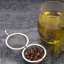 1pc, Mesh Seasoning Ball, Spice Ball, Metal Tea Bag, Tea Ball, Tea Strainer, Tea Steeper, Mesh Tea Infuser, Premium Tea Filter, Mesh Tea Filter, Creative Tea Separator, Kitchen Accessories, Kitchen Tool
