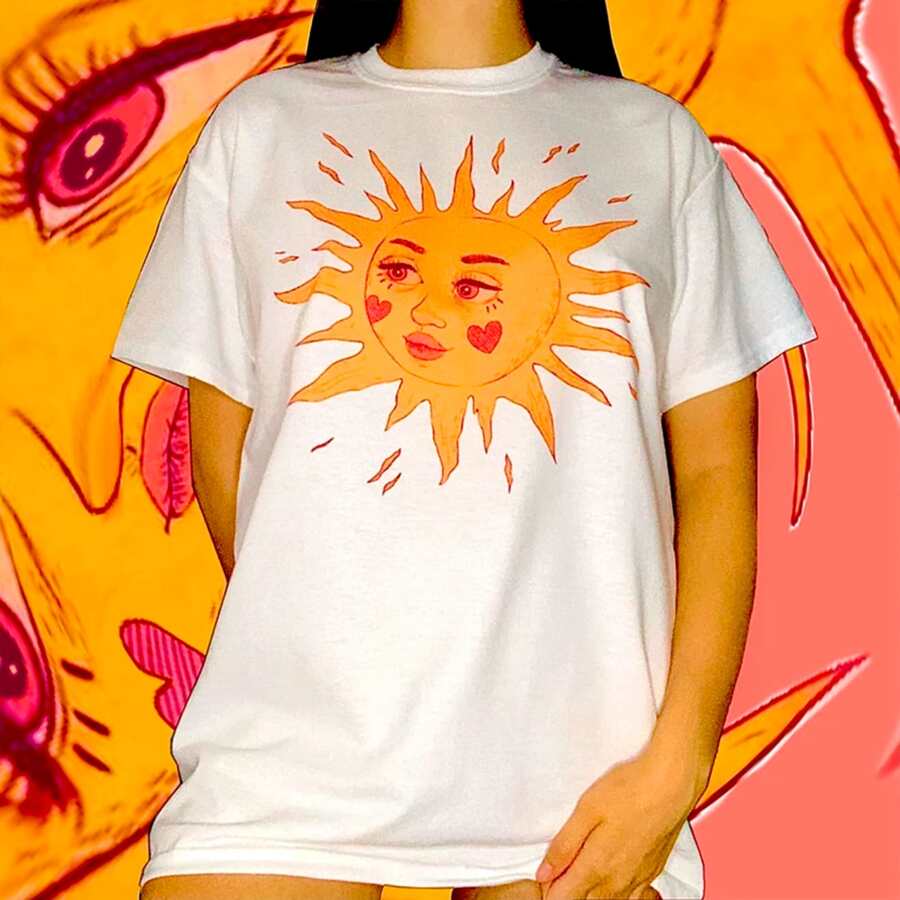 Women T-Shirts - 白色 - 查看 1