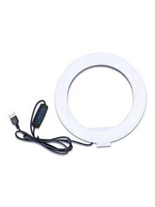 Aro de Luz 8" con tripie Aro para Selfies Lampara aro para Celular - Blanco y Negro - Ver 3