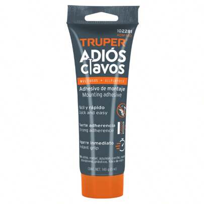 Adhesivo de montaje Adiós clavos, 140 g, Truper