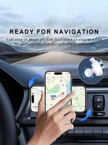 15w Car Wireless Charger Compatible With Iphone 12/13/14/15 Series For Fast Charging - White - View 6