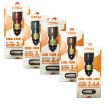 Carregador Veicular Rápido Automotivo 3.4A 2 Usb Com cabo Tipo C Type C - SAÍDA - Visão 5