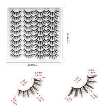 OLLOLASHES Wispy Natural Lashes 20 Pairs Versatile Styles Easy Application, Reusable, Natural-Looking Lengthening Effect - Spiky Manga Lashes - View 5