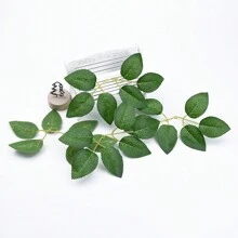 50/150pcs/Set Artificial Plants Silk Roses Leaves Plastics Plants Bridal Bouquet Valentine's Day Fake Plants Wedding Decoration DIY Wreath Material, Bride Holding Wrist Flower Decoration Accessories, Wedding Car Decoration, Lintel Arch Decoration, Home, Dining Room, Bedroom, Vase Decoration, Birthday Party Decoration Materials New Year Gifts, Valentine Day, Gift Graduation