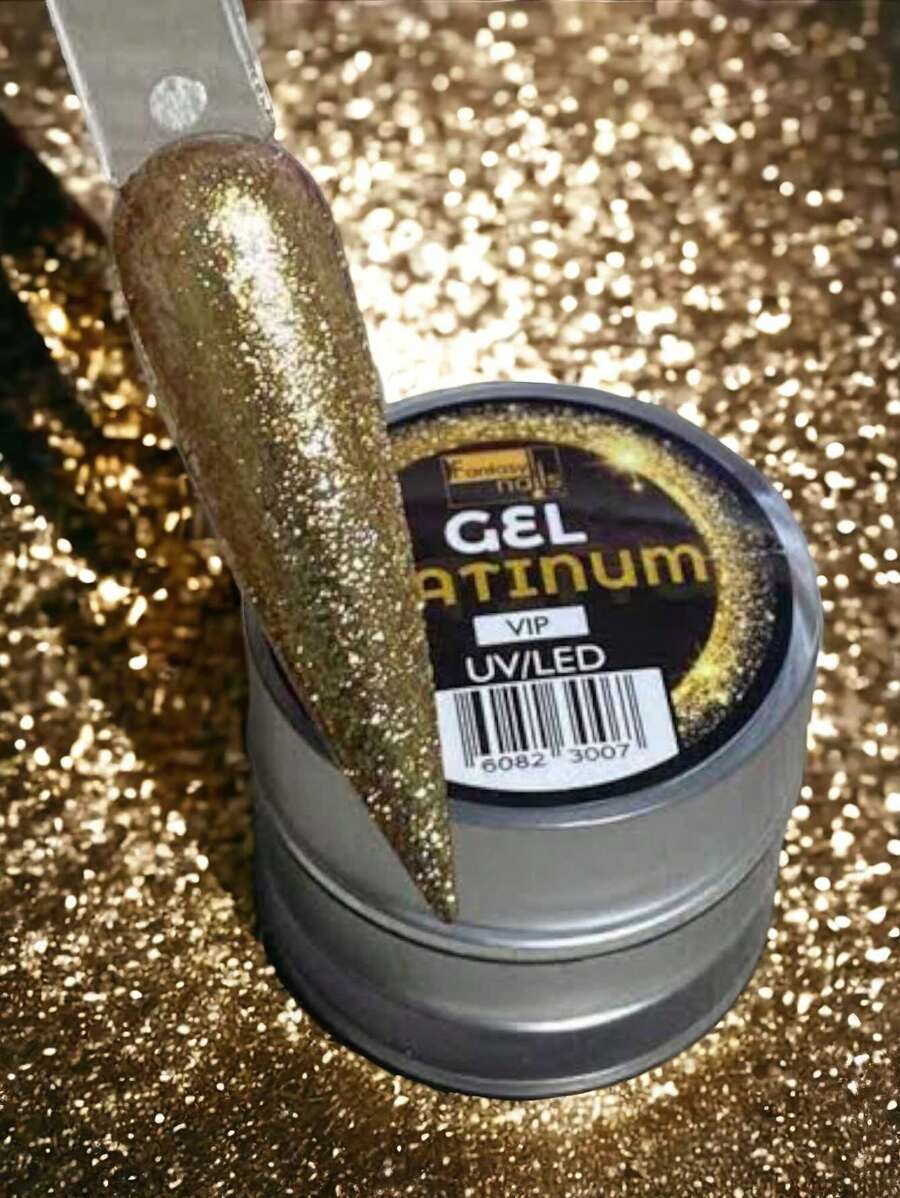 1 Piece GEL PLATINUM VIP Fantasy Nails - الذهبي - مشاهدة 1
